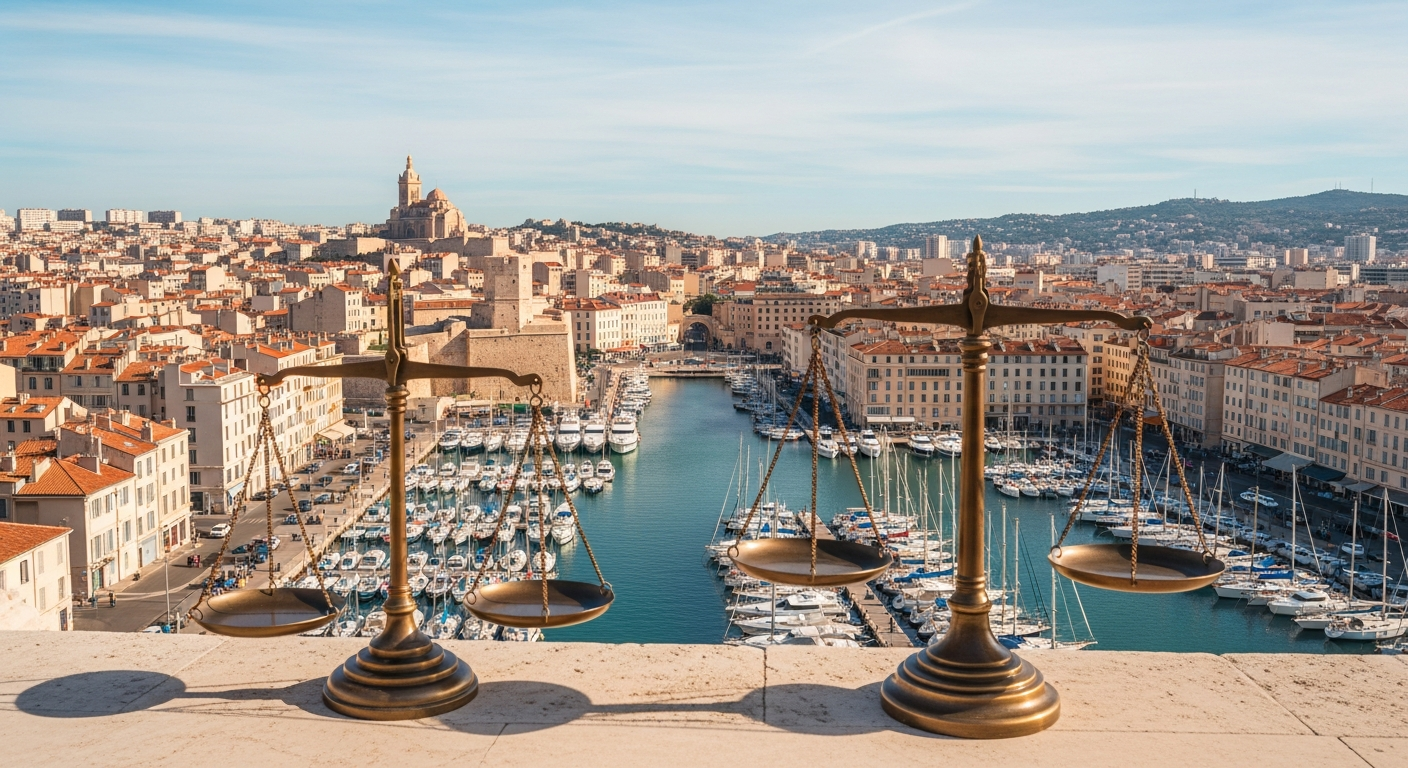 Illustration accident de la route à Marseille